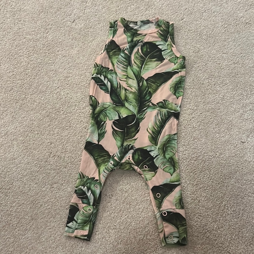 Posh Peanut banana leaf romper